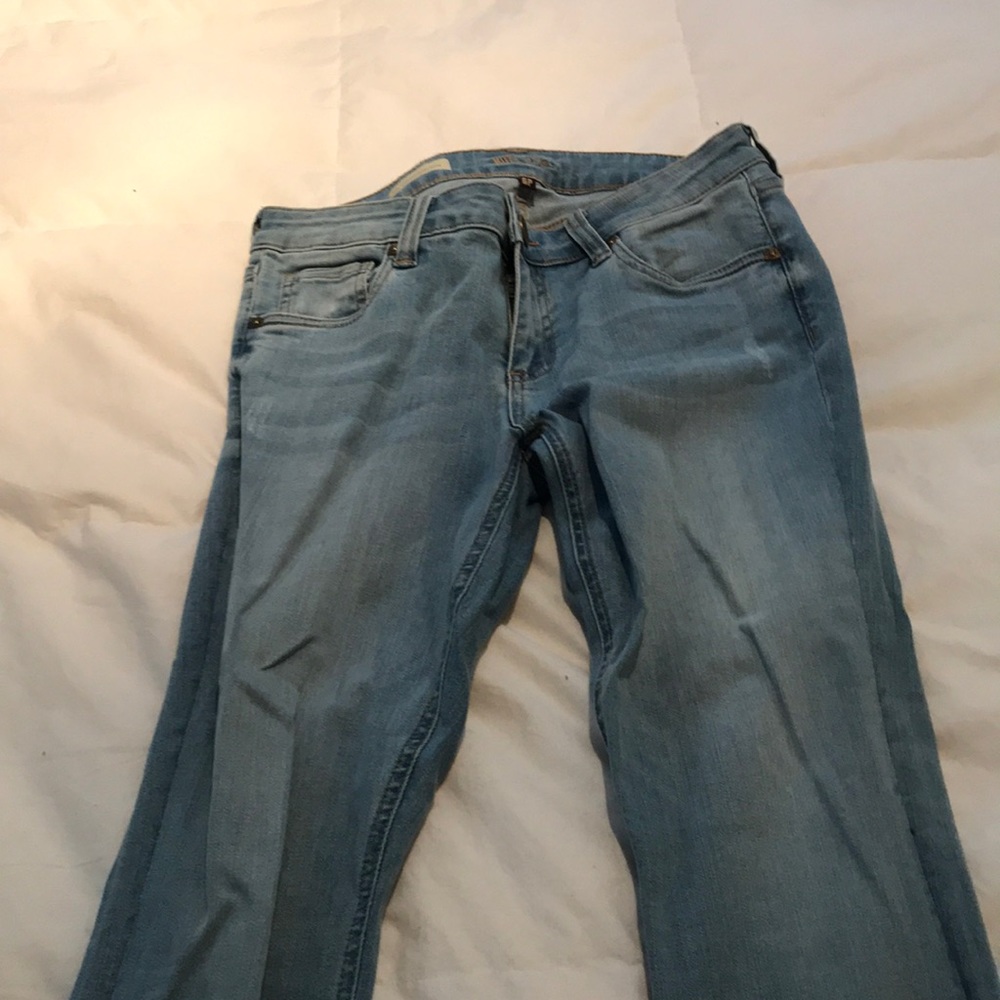 Toothpick skinny jeans! Light wash